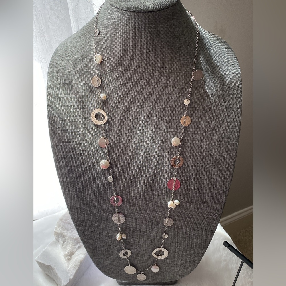 Silpada sterling silver and pearl necklace